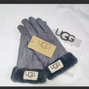 Ugg leather gloves woman